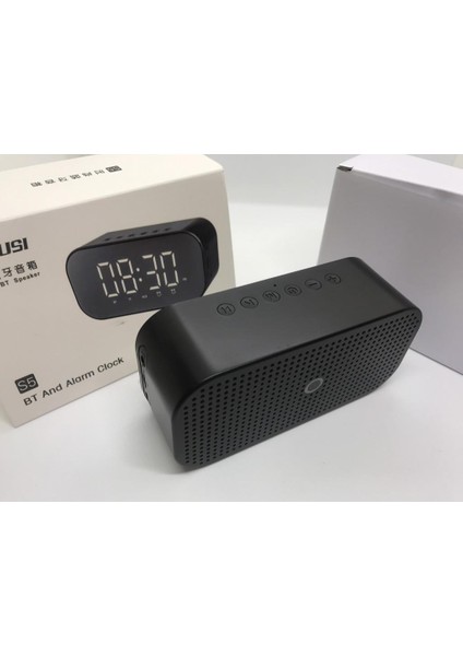 S5 Fm Radyo Bluetooth Hoparlör Dijital Masa Saati Alarm modelleri