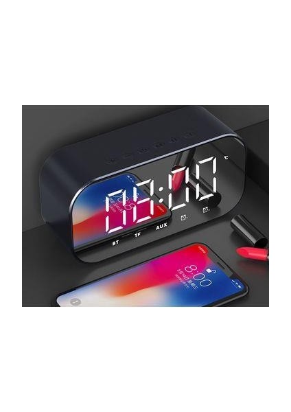 S5 Fm Radyo Bluetooth Hoparlör Dijital Masa Saati Alarm fırsatları