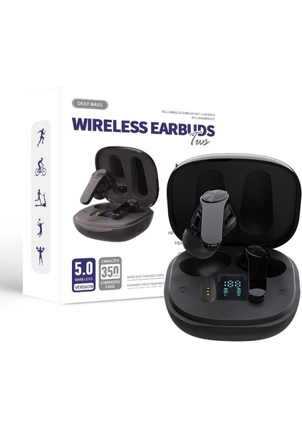 XT18 Tws Stereo Dijital Ekran Kablosuz Kulak Içi Kulaklık (Yurt Dışından)