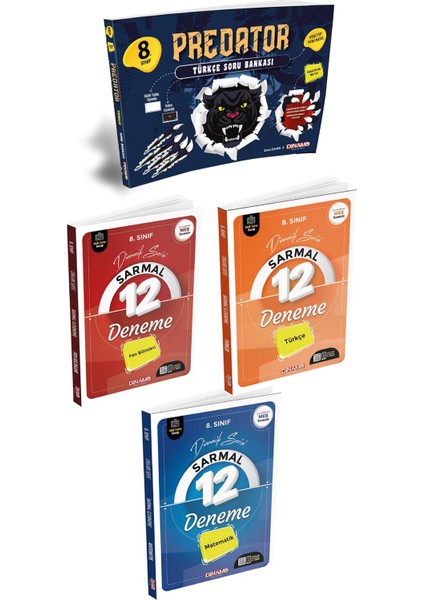 2022 8. Sınıf Predatör ve Deneme Set 4 Kitap