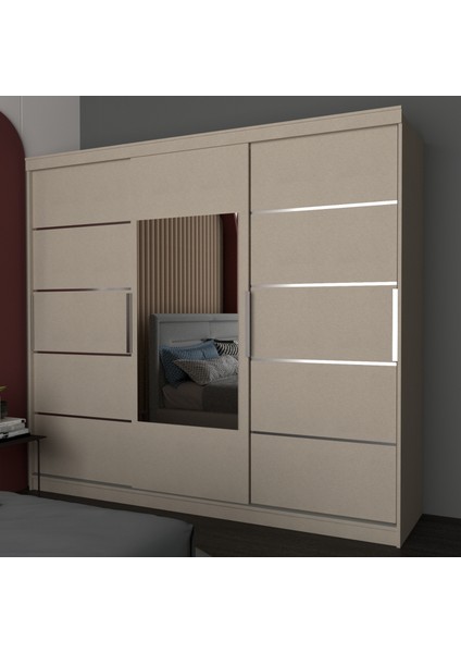 Sürgülü Gardırop Koton Vizon 275 cm