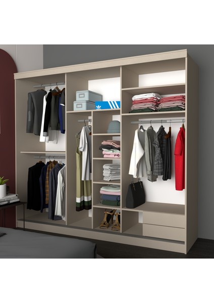 Sürgülü Gardırop Koton Vizon 275 cm fiyatları