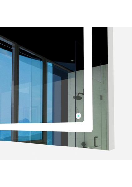Camex Kare LED Işıklı Dekoratif Duvar Aynası