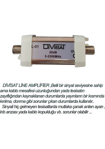 20 Db Line Amplifier Sinyal Yükseltici