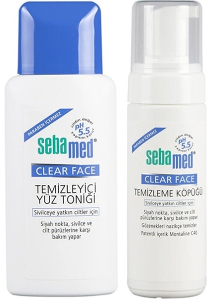 Temizleme Köpüğü 150 ml & Temizleyici Yüz Toniği 150ML