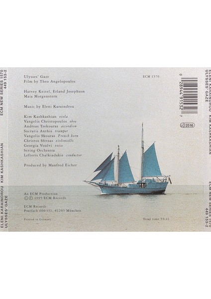 Eleni Karaindrou, Kim Kashkashian – Ulysses' Gaze CD fiyatları