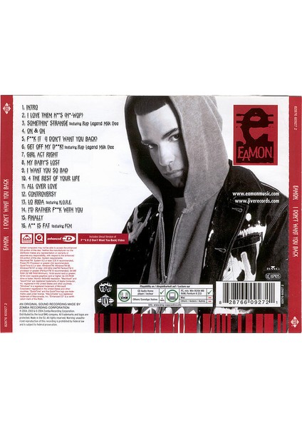 Eamon – I Don't Want You Back CD