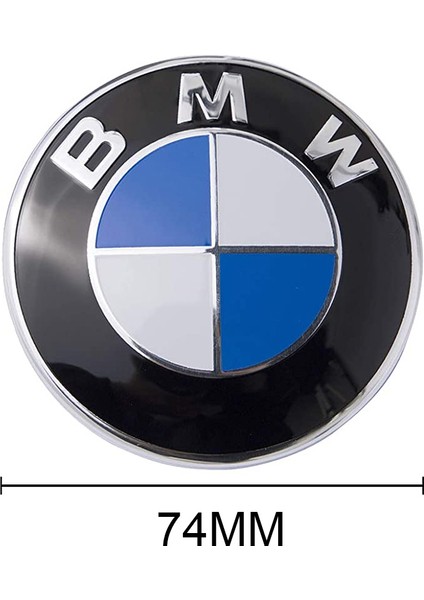 Bmw Orijinal Görünüm Arka Bagaj Arması Logosu 74MM 51148203864