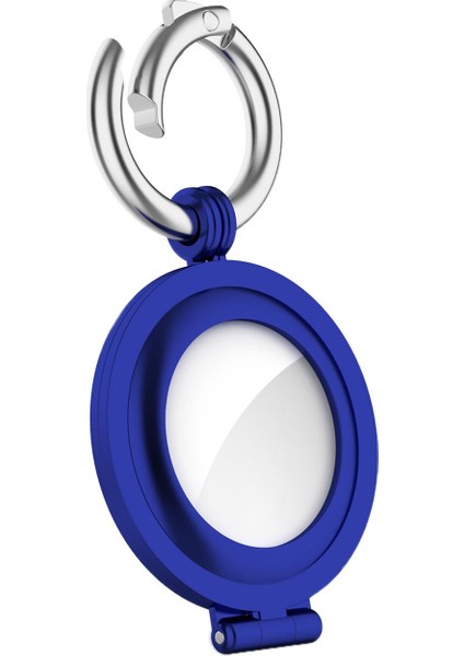 Airtags Için Kayıp Konum Izci Anahtarlık Koruyucu Kılıf Koyu Mavi (Yurt Dışından)