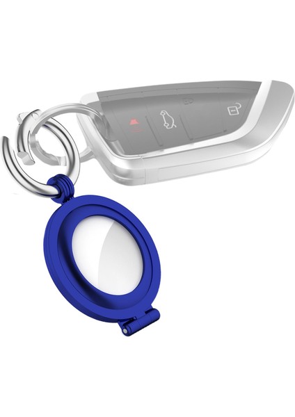 Airtags Için Kayıp Konum Izci Anahtarlık Koruyucu Kılıf Koyu Mavi (Yurt Dışından) modelleri