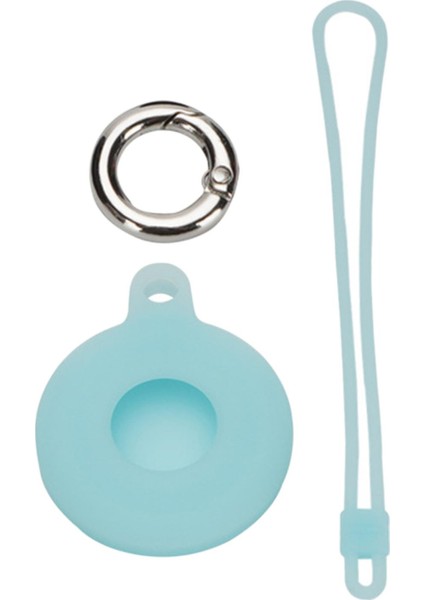 Taşıma Silikon Kılıf Kapak Apple Airtags Şok Emici Taşınabilir Kabuk Aydınlık Mavi (Yurt Dışından) modelleri