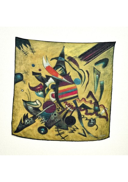 Vasili Kandinski Desenli Bandana Fular