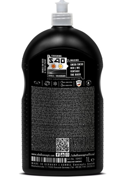 S40 Girdap Önleyici Bileşen 1 L