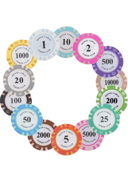 Magideal Pp Kil Casino Poker Chips Mahjong Kurulu Oyun Sayaçları 200 Dolar (Yurt Dışından)