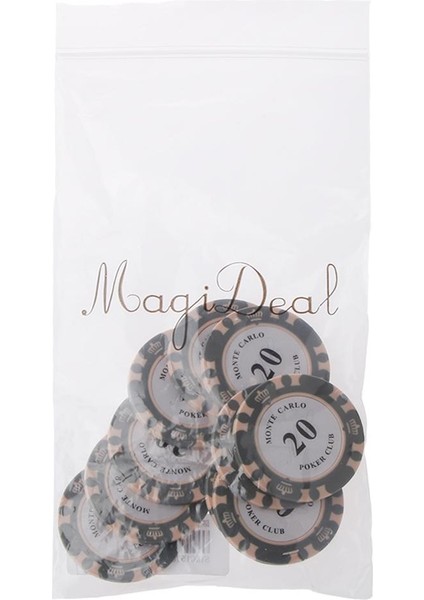 Magideal Pp Kil Casino Poker Chips Mahjong Kurulu Oyun Sayaçları 20 Dolar (Yurt Dışından)
