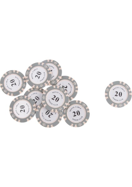 Magideal Pp Kil Casino Poker Chips Mahjong Kurulu Oyun Sayaçları 20 Dolar (Yurt Dışından)