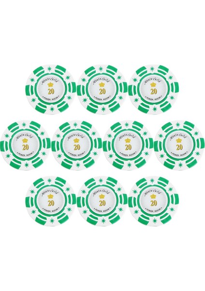 Magid Kil Casino Chips Poker Chips Mahjong Kurulu Oyun Sayaçları 20 Dolar (Yurt Dışından)