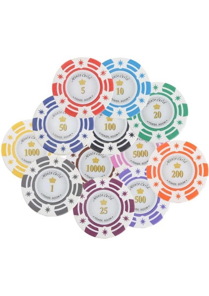Magid Kil Casino Chips Poker Chips Mahjong Kurulu Oyun Sayaçları 5 Dolar (Yurt Dışından)