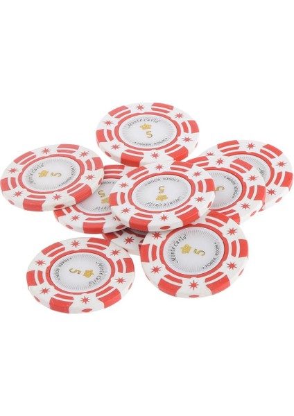 Magid Kil Casino Chips Poker Chips Mahjong Kurulu Oyun Sayaçları 5 Dolar (Yurt Dışından)