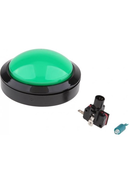 100MM 12 V Işıklı Arcade Video Oyunu Push Button Anahtarı LED Işık Yeşil (Yurt Dışından) fırsatları