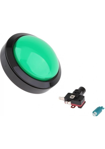 100MM 12 V Işıklı Arcade Video Oyunu Push Button Anahtarı LED Işık Yeşil (Yurt Dışından) indirimleri