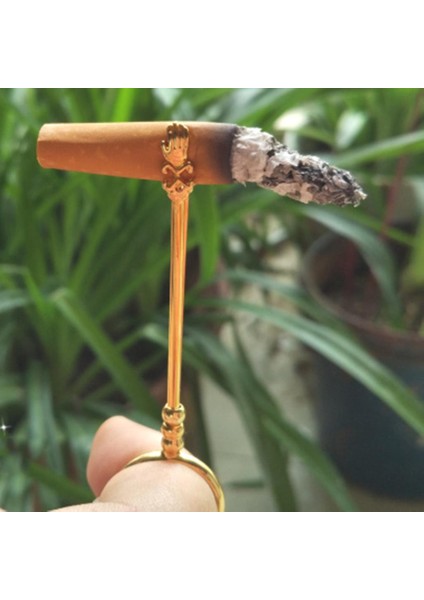 Ücretsiz El Smoker Sigara Standı Yüzük Metal Tutucu Adam & Kadın Için Altın 16MM Altın S (Yurt Dışından) indirimleri