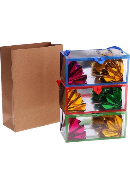 Boş Kağıt Torbadan Görünen 3 Adet Çiçek Kutuları Sihirli Hile Parçaları (Yurt Dışından)