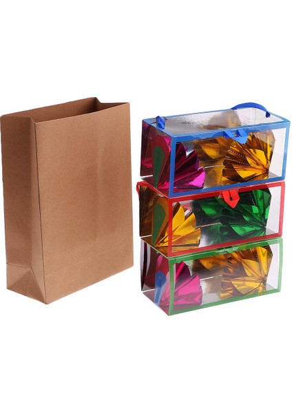 Boş Kağıt Torbadan Görünen 3 Adet Çiçek Kutuları Sihirli Hile Parçaları (Yurt Dışından) fiyatları