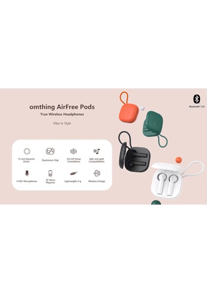 1more Omthing Airfree Pods Bluetooth Kulak Içi Kulaklık Beyaz