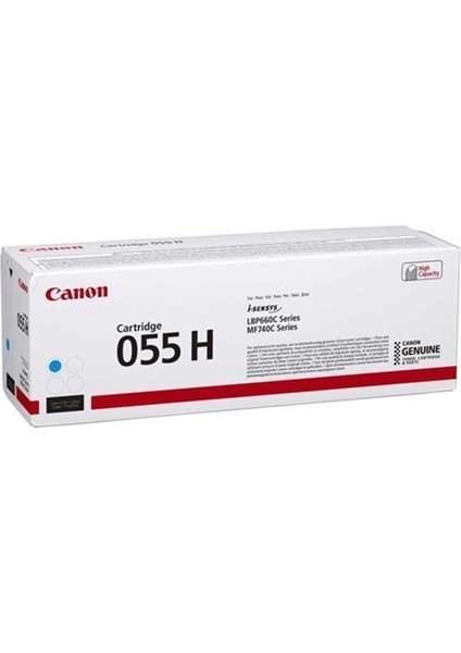 Canon CRG-055H C Cyan Mavi Yüksek Kapasite Dmo Ozel Toner