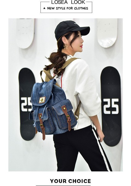 Kadın Kot Omuz Çantası Crossbody Leisure Sports Travel (Yurt Dışından) fırsatları