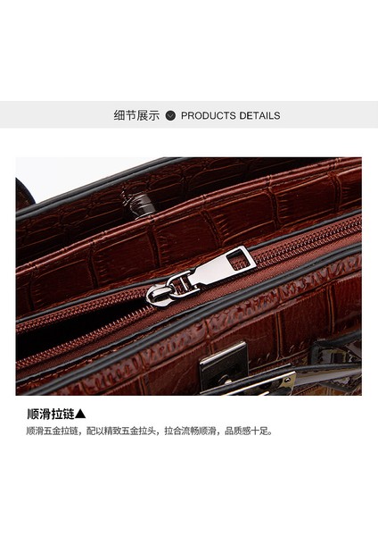 Siyah Dik Çift Fermuarlı Askılı Çanta (Yurt Dışından) fiyatları