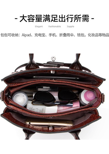 Siyah Dik Çift Fermuarlı Askılı Çanta (Yurt Dışından) indirimleri