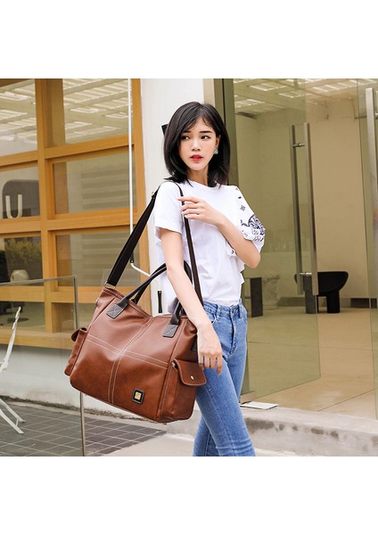 Siyah Dik Çift Fermuarlı Askılı Çanta (Yurt Dışından) fiyatları