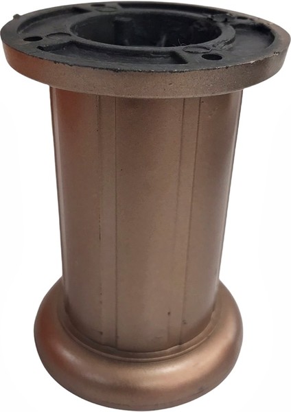 Safir Plastik Ayak Mobilya Koltuk Ayağı 10 cm Üstten Ayarlı Kahverengi