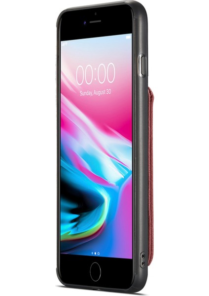 iphone Se 2020/7/8 için Manyetik Pu + Tpu Telefon Kılıfı - Kırmızı (Yurt Dışından) modelleri