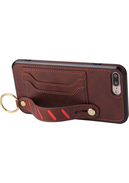 Bileklik Cüzdan Kılıfı iPhone Se 2020/8/7 Kahverengi (Yurt Dışından)
