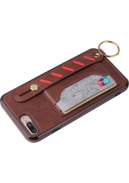 Bileklik Cüzdan Kılıfı iPhone Se 2020/8/7 Kahverengi (Yurt Dışından) fırsatları