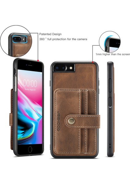 iPhone Se 2020/7/8 için Pu + Tpu Kılıf - Kahverengi (Yurt Dışından) indirimleri