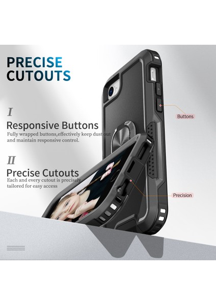 3 1 Adet + Tpu Telefon Kılıfı Için iPhone Se 2020/8/7 Siyah (Yurt Dışından) fiyatları