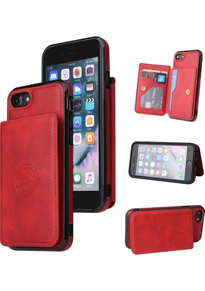Buzağı Doku Telefon Kılıfı iphone Se 2020/8/7 Kırmızı (Yurt Dışından) fırsatları