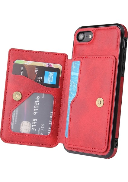 Buzağı Doku Telefon Kılıfı iphone Se 2020/8/7 Kırmızı (Yurt Dışından) indirimleri