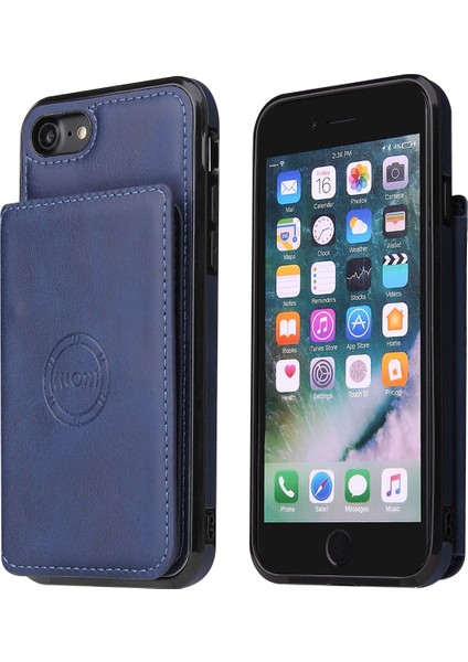 Buzağı Doku Telefon Kılıfı iphone Se 2020/8/7 Mavi (Yurt Dışından) fiyatları