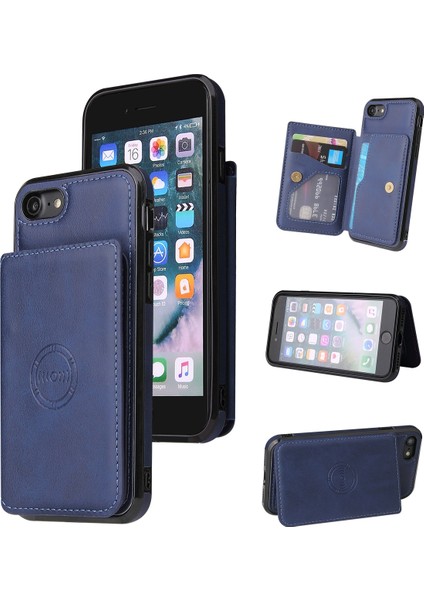 Buzağı Doku Telefon Kılıfı iphone Se 2020/8/7 Mavi (Yurt Dışından) fırsatları