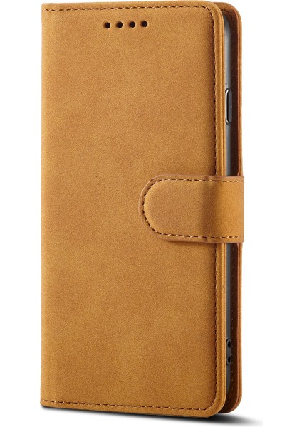 Buzlu Hırsızlık Fırça Pu Kılıf iphone Se 2020/8/7 Sarı (Yurt Dışından)