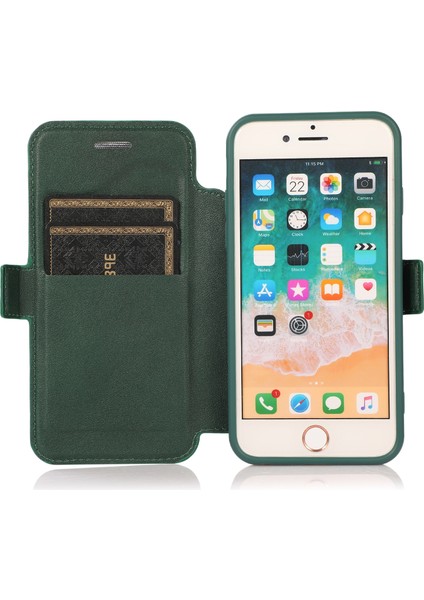Pu + Silikon Kılıf iphone Se 2020 & 8 & 7 Yeşil (Yurt Dışından) modelleri