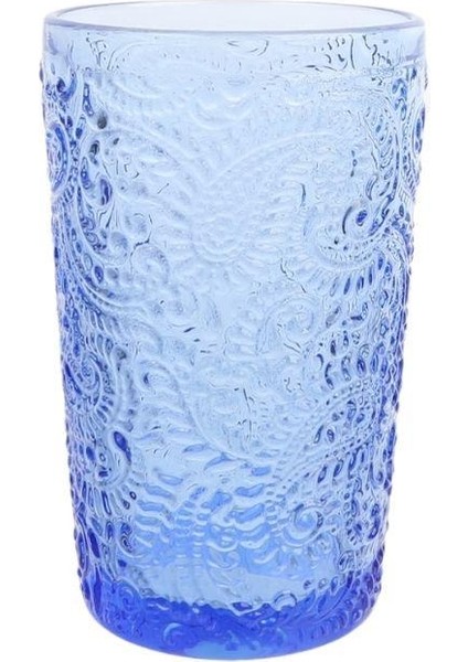 Lucky Art Lyso 026 Royal Blue 6lı Cam Meşrubat Seti