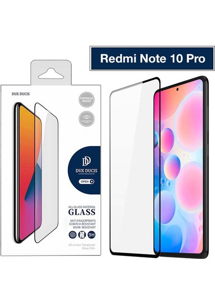 Redmi Note 10 Pro -K40+PRO Tempered Cam Ekran Koruyucu 9d Full Kaplama