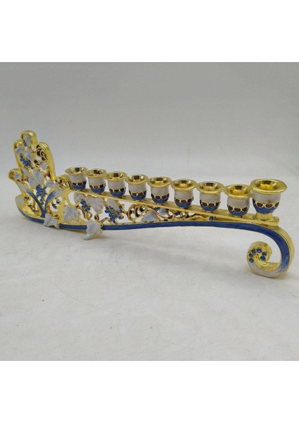 Vintage Chanukah Menorah Candelabra Dinler Mumluk Parti Süsleme (Yurt Dışından)