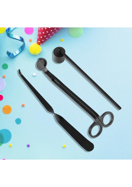 Mum Söndürücü Set Mum Snuffer Wick Giyotin Kepçe Gümüş (Yurt Dışından)